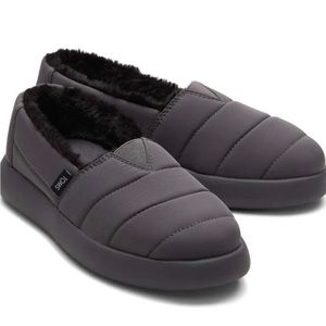 TOMS WOMENS MALLOW ALPARGATA REPREVE ESPADRILLE FORGED IRON GREY Size 12 Women